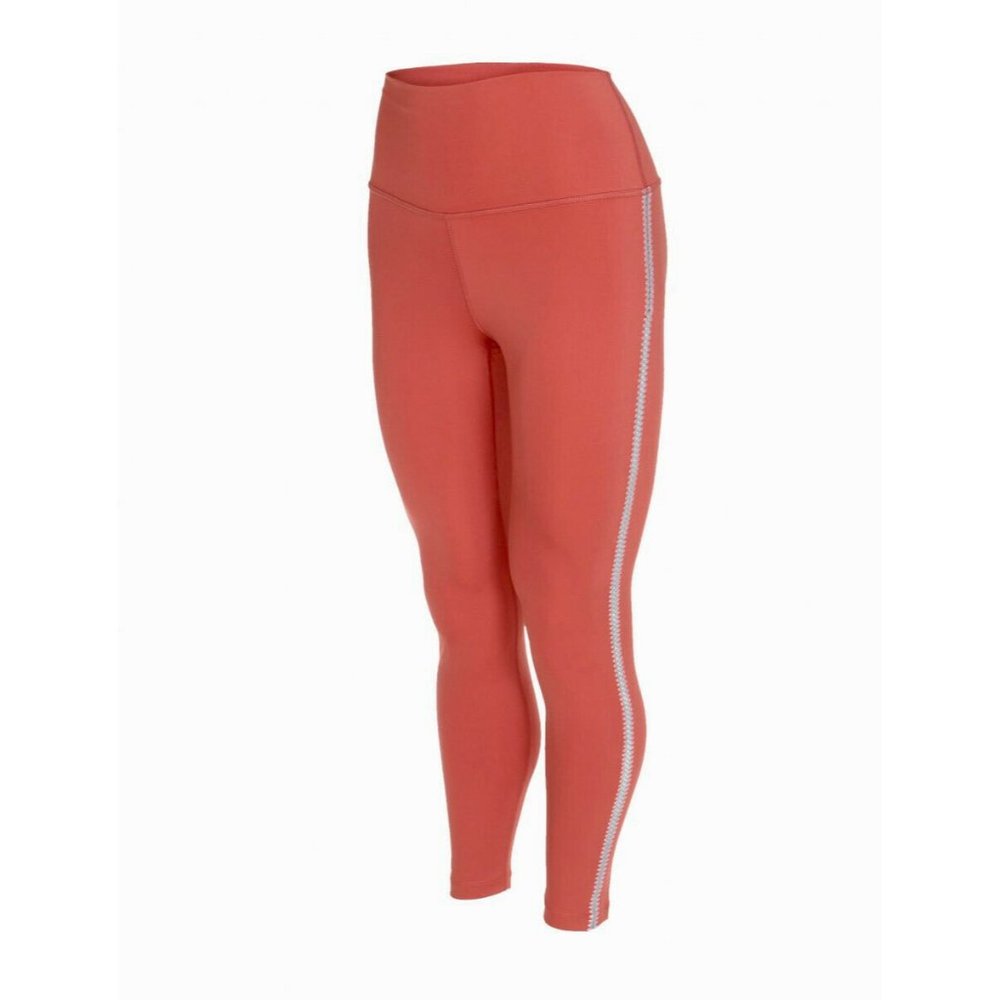 Nike Yoga Dri-FIT High Rise‎ 7/8 Leggings Terra Blush Crochet Stripe CU5410-697